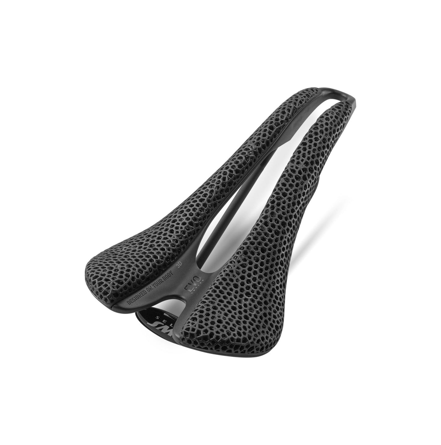 SMP EVO 3D Sella in acciaio inox Rails nero