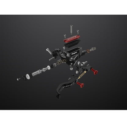Freno Posteriore HOPE TECH 4 EVO X2 FM Aviation Argento/Arancione