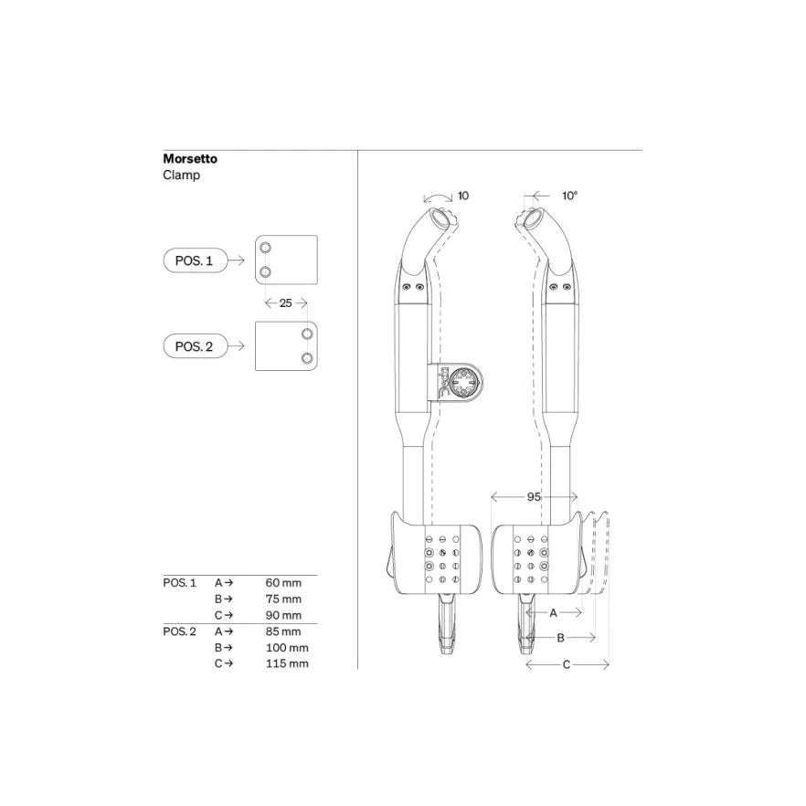 Prolunghe manubrio DEDA FAST PRO per Sram Blips