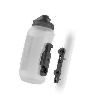 Kit Borraccia e Portaborraccia FIDLOCK TWIST COMPACT BIKE BASE 750 ml Trasparente