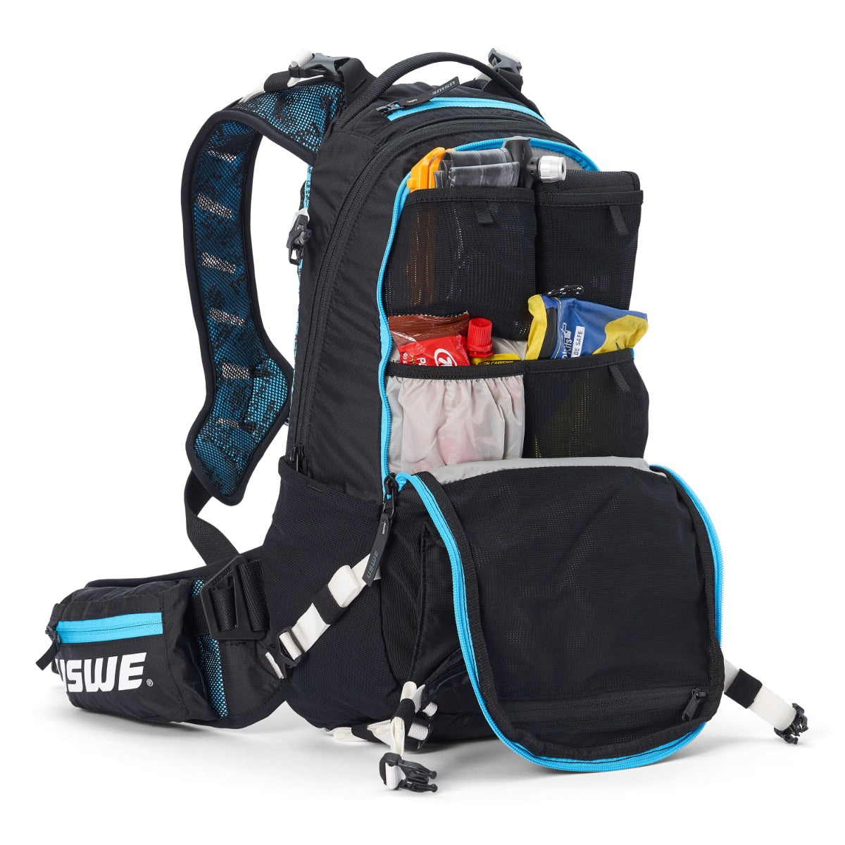 USWE FLOW 16 L Zaino con tracolla integrata nero/blu