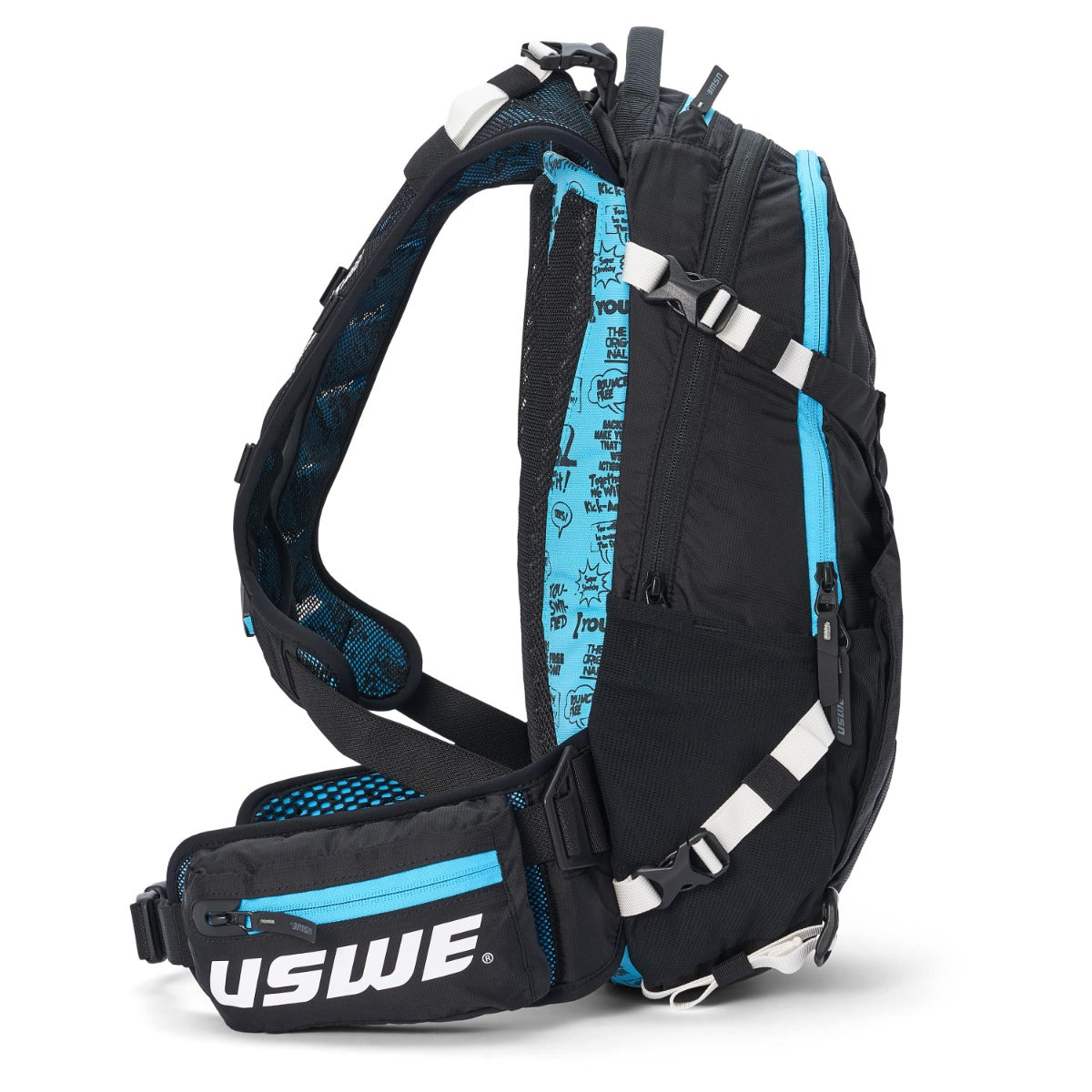 USWE FLOW 16 L Zaino con tracolla integrata nero/blu