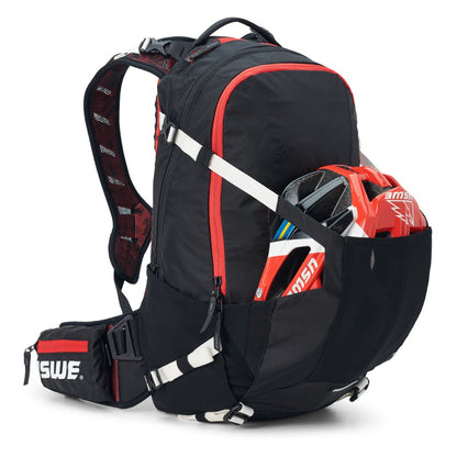 Zaino con Dorsale Integrata USWE FLOW 16 L Nero/Rosso