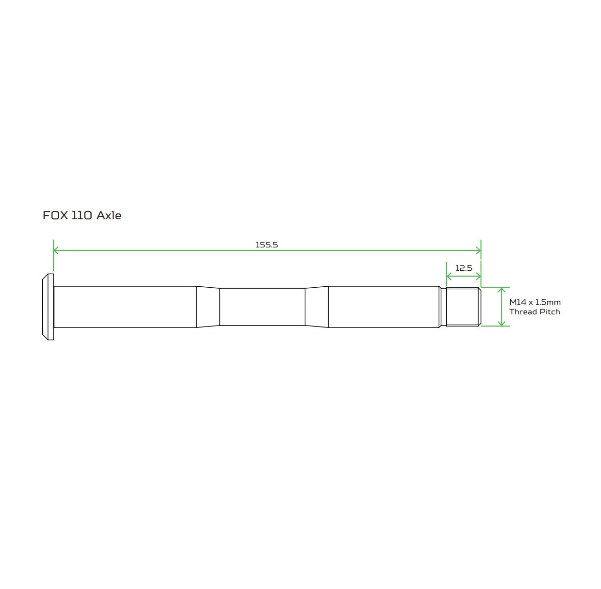 HOPE Assale ruota anteriore per forcella FOX 36/38 blu