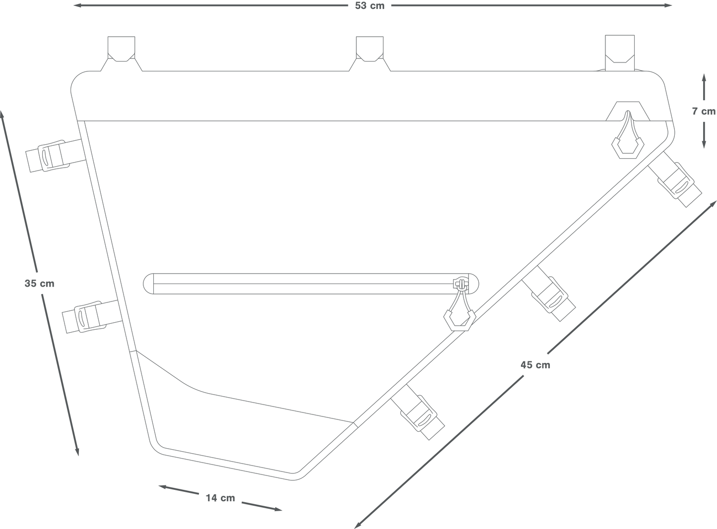 Borsa da telaio APIDURA EXPEDITION FULL FRAME PACK L 14 L Nero