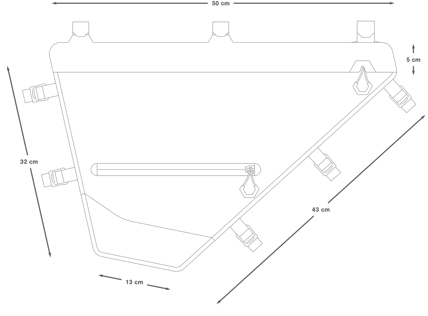 Borsa da telaio APIDURA EXPEDITION FULL FRAME PACK M 12 L Nero