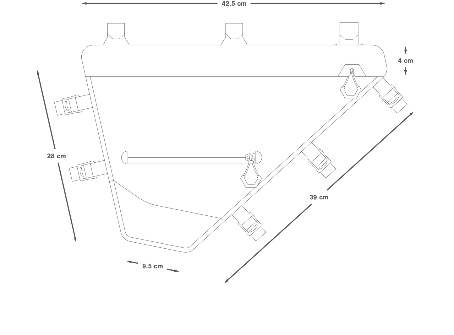 Borsa da telaio APIDURA EXPEDITION FULL FRAME PACK 6 L Nero