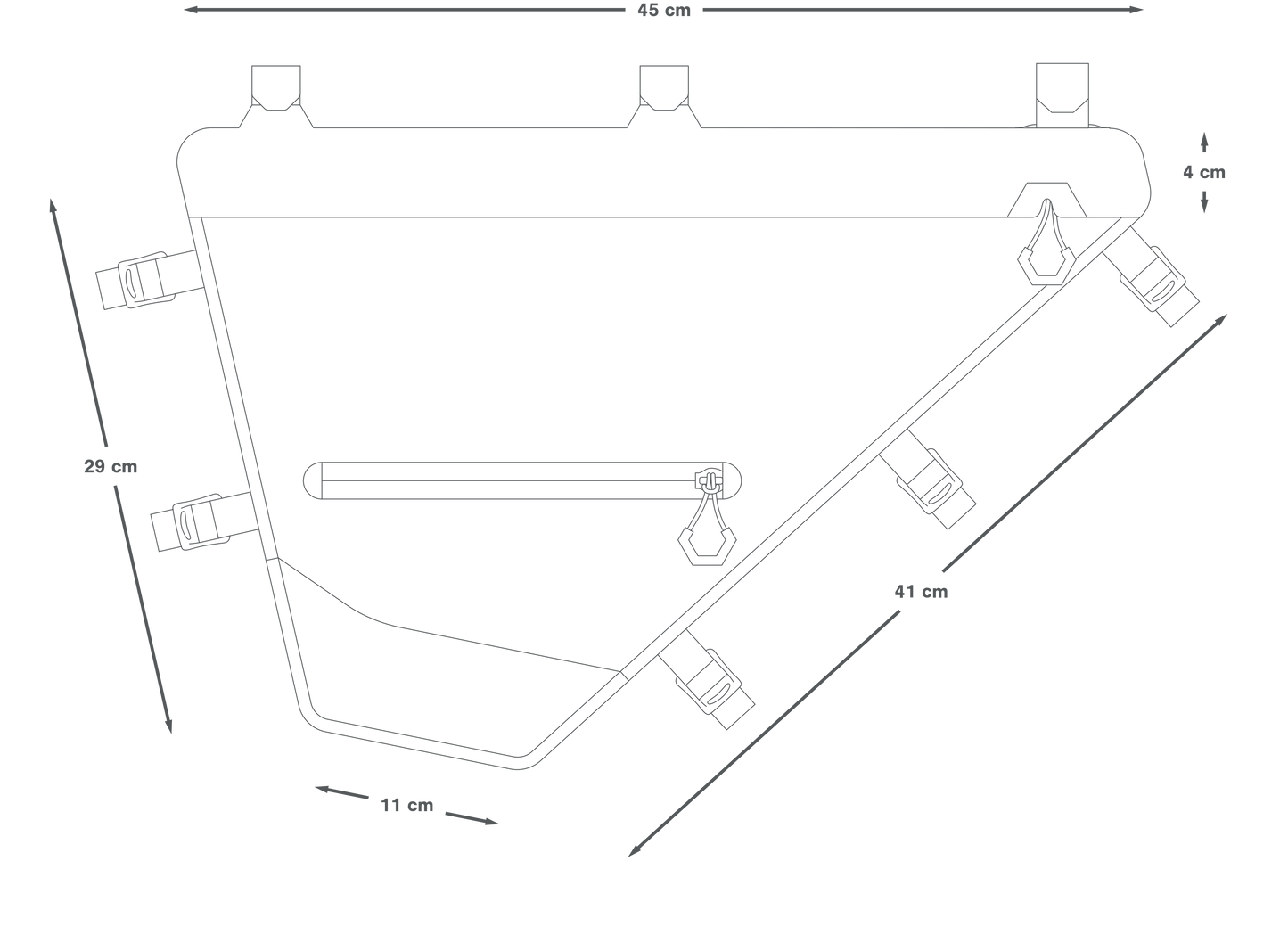 Borsa da telaio APIDURA EXPEDITION FULL FRAME PACK S 7,5 L Nero