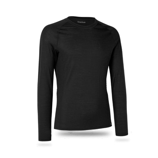 Maglia intima a maniche lunghe GRIPGRAB MERINO BLEND THERMAL nera