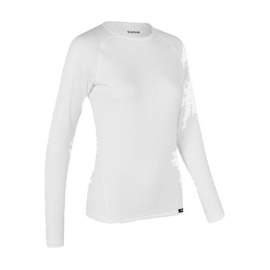 Maglia intima a maniche lunghe da donna GRIPGRAB RIDE THERMAL bianca