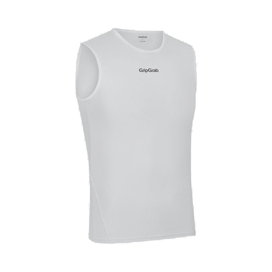 Maglia intima senza maniche GRIPGRAB IN RETE ULTRALEGGERA bianca