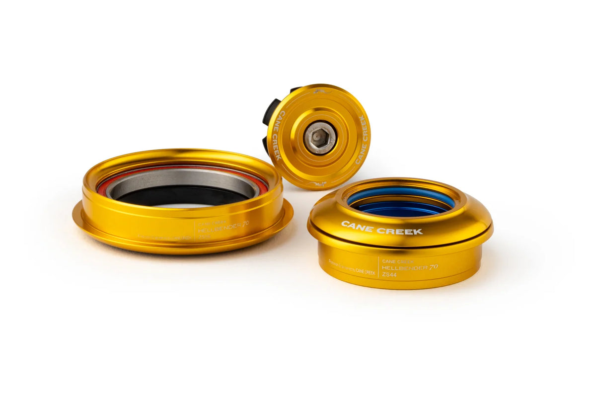 Serie sterzo semi-integrata conica CANE CREEK Hellbender 70 1"1/8-1.5" ZS44/ZS56 oro