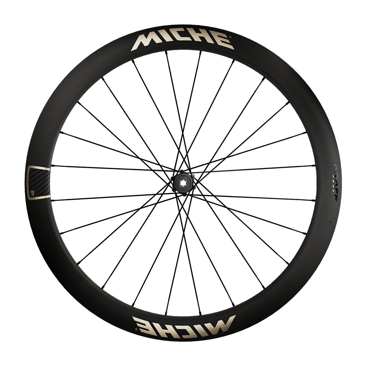 Coppia di ruote MICHE GRAFF AERO 48 Tubeless Ready (bloccaggio centrale)