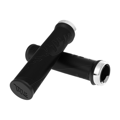 Grips Title MTB FORM Lock-On Nero con collare cromato