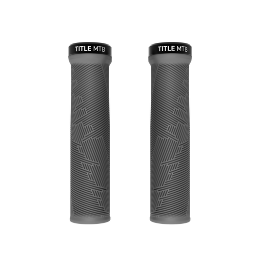 Grips Title MTB FORM Lock-On Grigio - coppia vista frontale