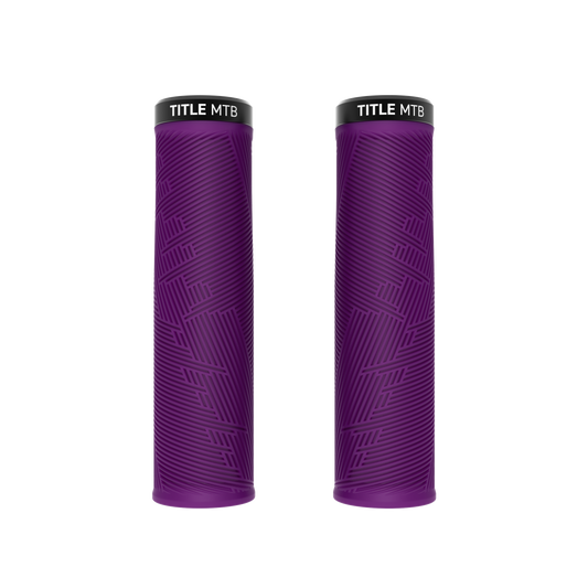 Grips Title MTB FORM Lock-On XL Viola - coppia vista frontale