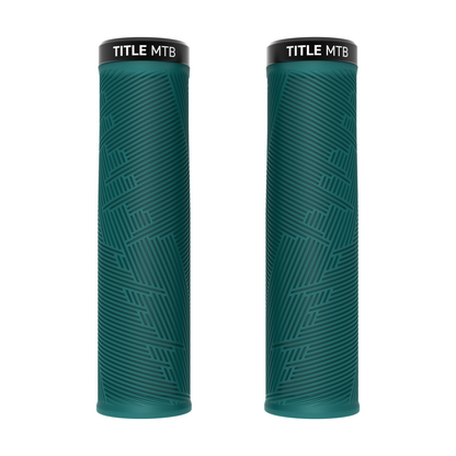 Grips Title MTB FORM Lock-On XL Turquoise - coppia vista frontale