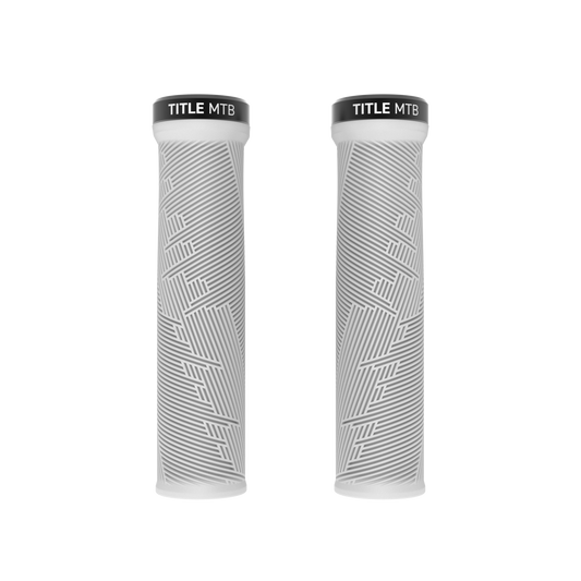 Grips Title MTB FORM Lock-On Bianco - coppia vista frontale