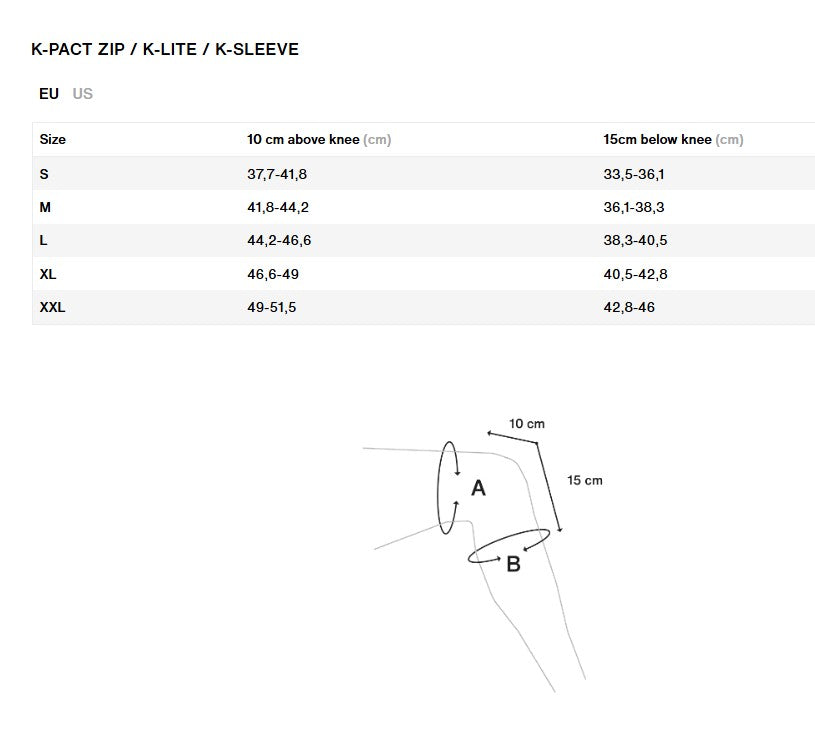 Ginocchiere ION K-PACT ZIP Nere