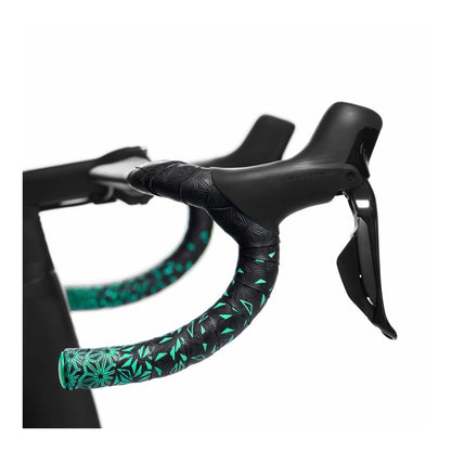 Nastro manubrio SUPACAZ SUPER STICKY KUSH STAR FADE Nero/Turchese
