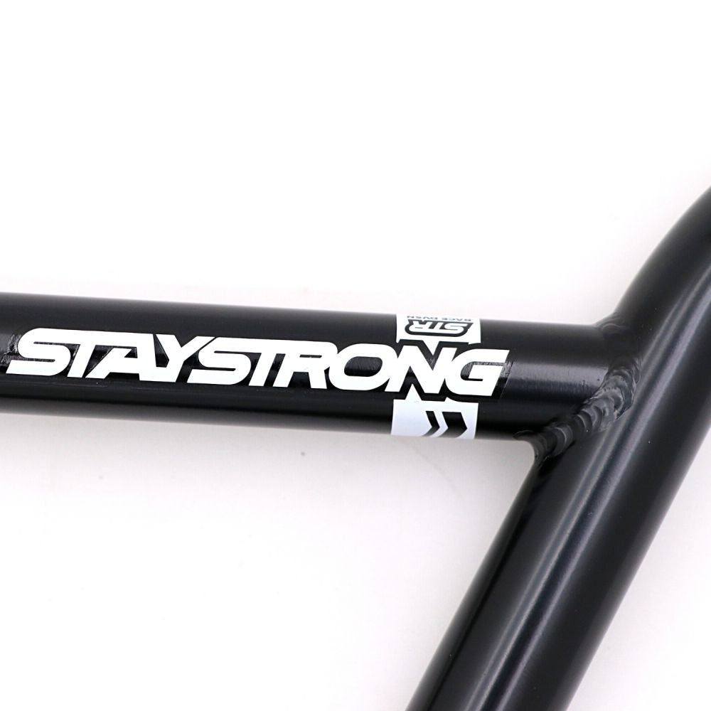 Manubrio BMX STAYSTRONG Chevron Straight Race Black Ø22.2mm