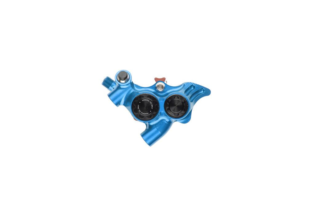 Pinza freno HOPE RX4+ SL FM 34 mm 4 pistoni blu minerale