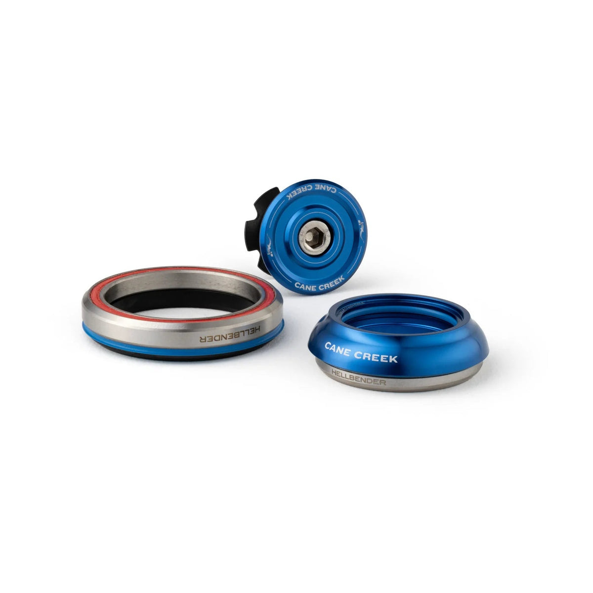 Serie sterzo integrata conica CANE CREEK Hellbender 70 1"1/8-1.5" IS41/IS52 corta blu