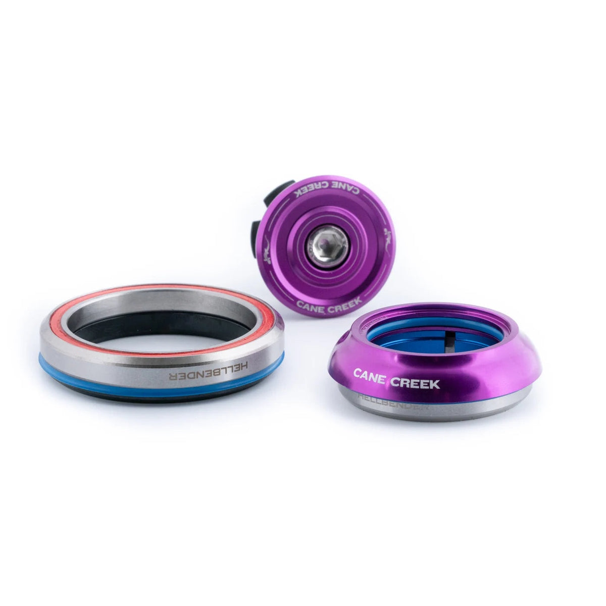 Serie sterzo integrata conica CANE CREEK Hellbender 70 1"1/8-1,5" IS41/IS52 corta viola