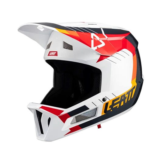 LEATT MTB GRAVITY 2.0 Casco bianco/rosso