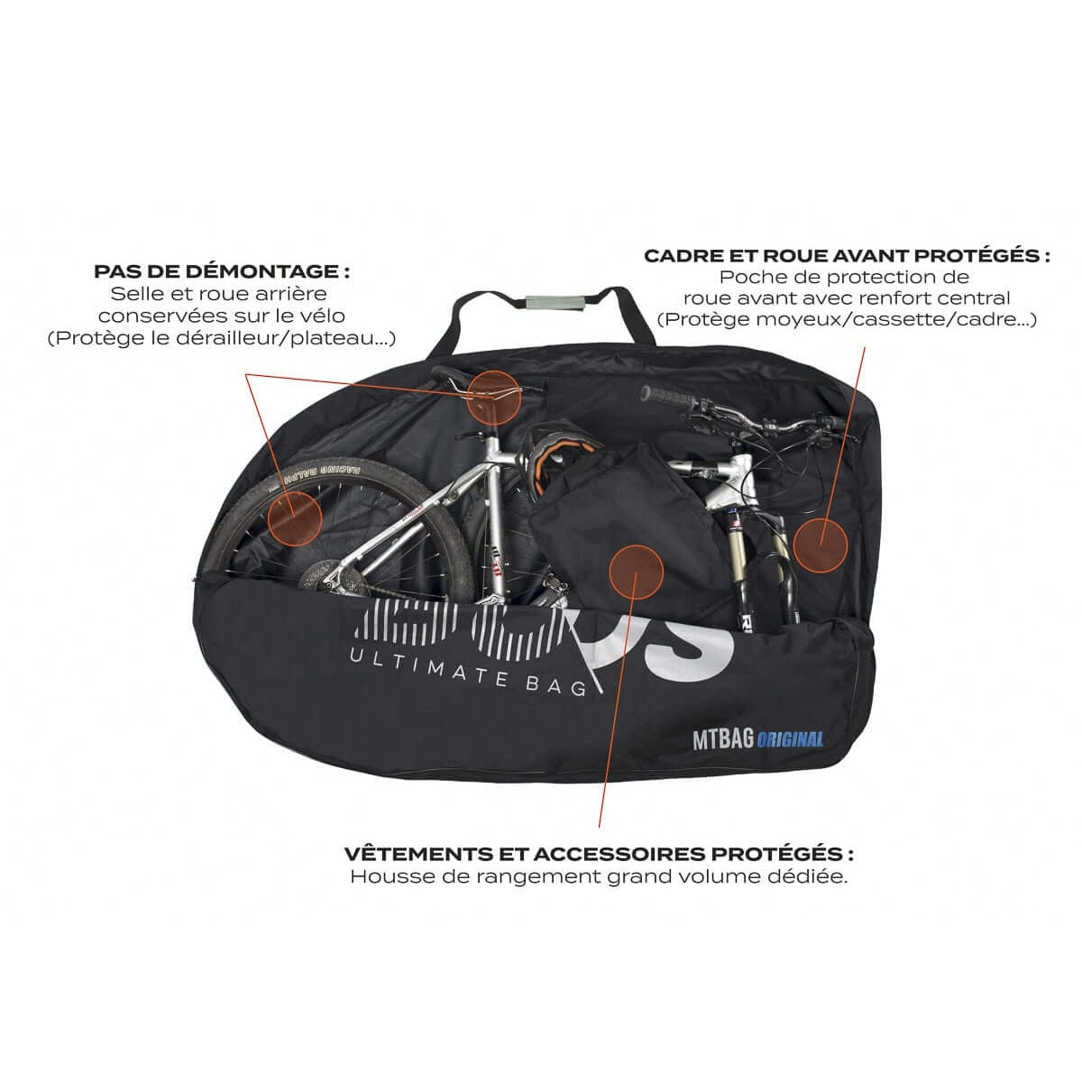BUDS MTBAG ORIGINAL Copribici Nero