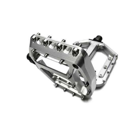Pedali piatti HXR COMPONENTS con perno in acciaio, finitura grezza