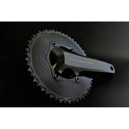 Piatto Mono 12V ALUGEAR AERO 110 BCD per Shimano Nero