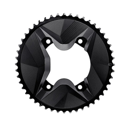 Coppia di Corone 12V ALUGEAR AERO 110 BCD per Shimano GRX Nero