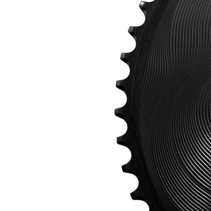 Piatto Esterno 12V ALUGEAR AERO 110 BCD per Shimano Nero