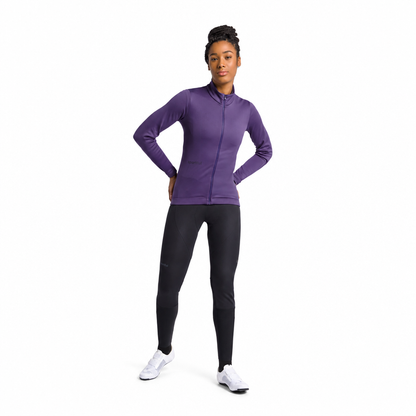 Giacca da donna SPORTFUL CLASSIC 2 viola, vista a figura intera su sfondo bianco