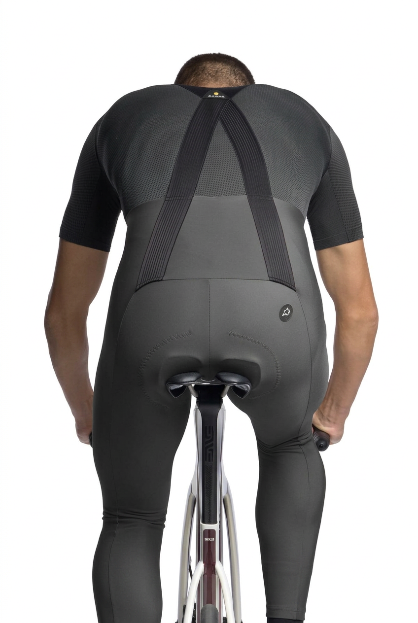 Salopette lunga con bretelle ASSOS MILLE GT SPRING FALL S11 grigia