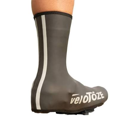 Copri-scarpe VELOTOZE ALTI IN NEOPRENE Nero/Bianco
