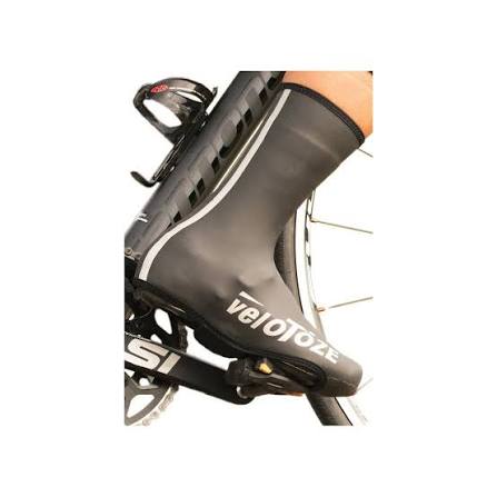Copri-scarpe VELOTOZE ALTI IN NEOPRENE Nero/Bianco