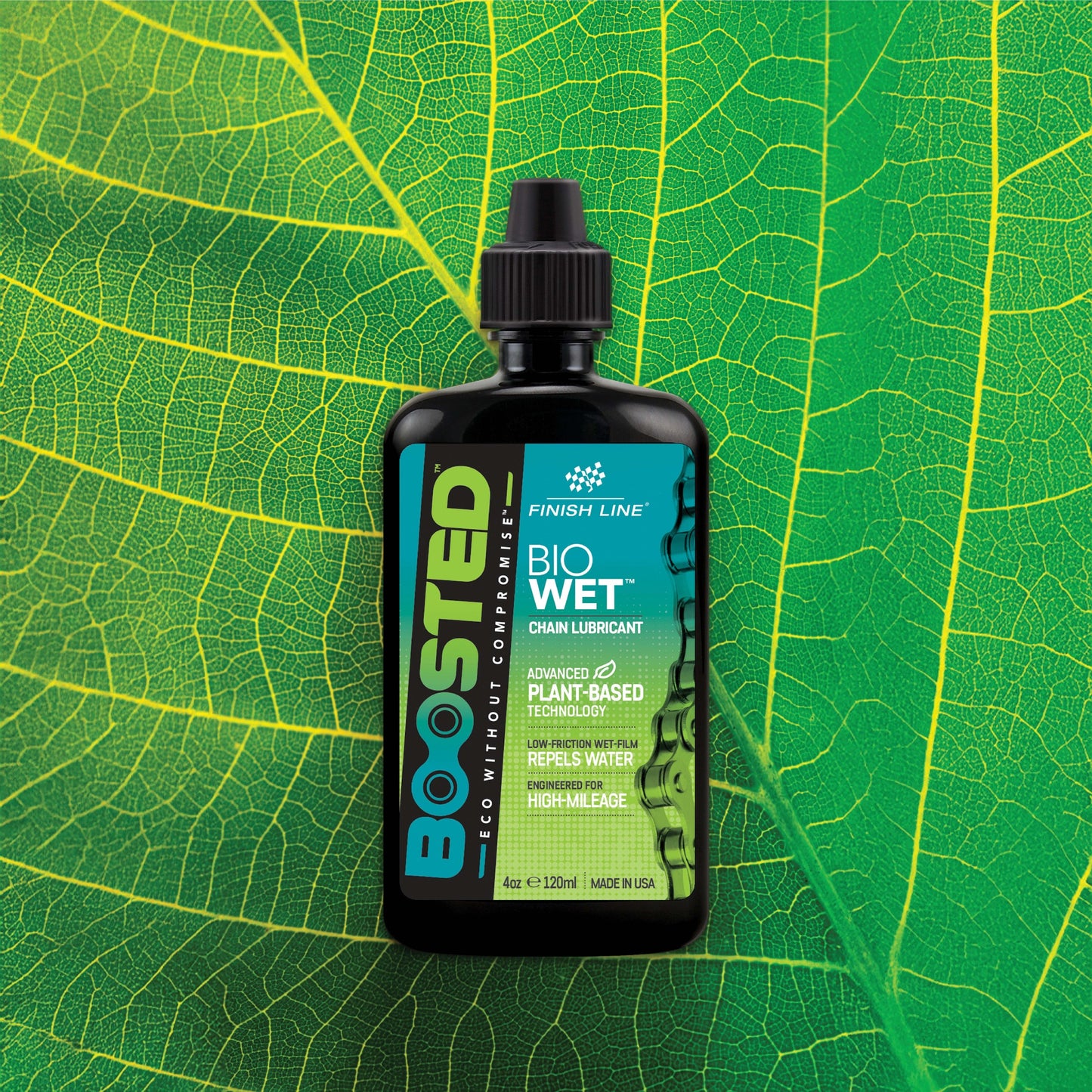 FINISH LINE BOOSTED™ BIO WET Lubrificante per catene (120 ml)