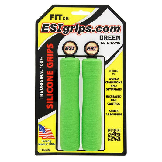 Manopole ESI FIT CR (CHUNKY/RACER'S EDGE COMBO) 130 mm Verde