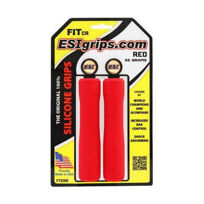 Grips ESI FIT CR (CHUNKY/RACER'S EDGE COMBO) 130 mm Rosso