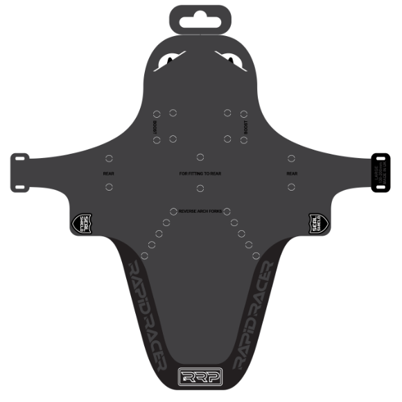 RRP EnduroGuard Parafango grande (forcelle da 120 a 200 mm) Nero