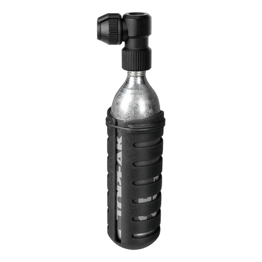 TOPEAK NANO AIRBOOSTER L Sparo CO2 + cartuccia CO2 filettata da 25 g (x1)