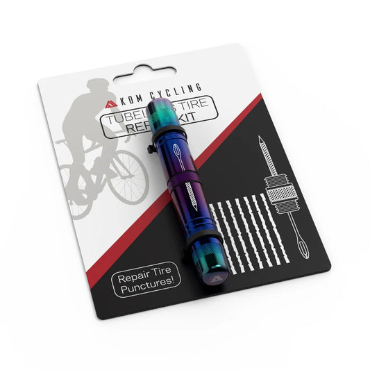 KOM CYCLING Kit di riparazione Tubeless Iridescente