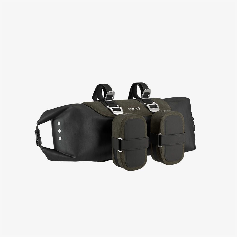 BROOKS SCAPE ROLL Borsa da manubrio verde