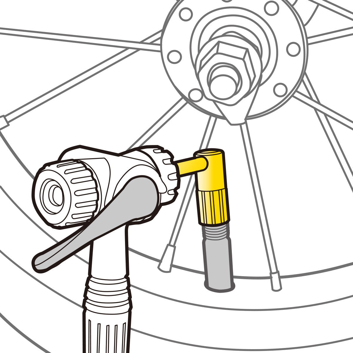 Adattatore per valvola SCHRADER PRESSURE-RITE TOPEAK
