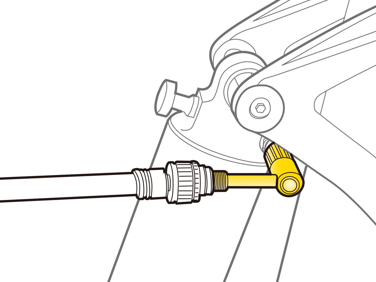 Adattatore per valvola SCHRADER PRESSURE-RITE TOPEAK