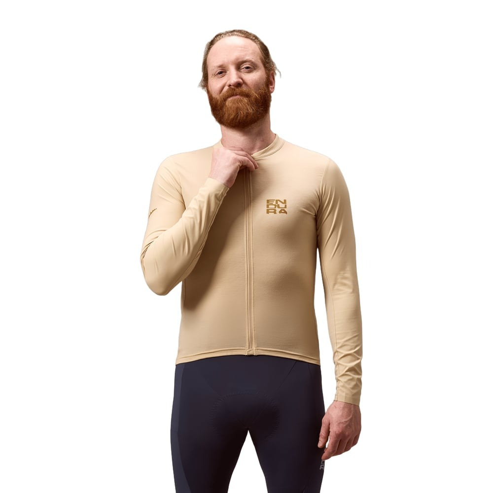Maillot ENDURA ALLTRACK RIDE Maniche Lunghe Sand