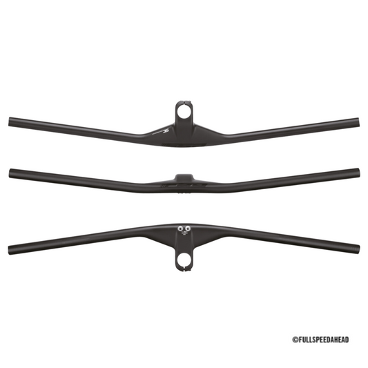 Manubrio integrato FSA NS SIC Flat Carbon 60mm x 780mm Carbonio
