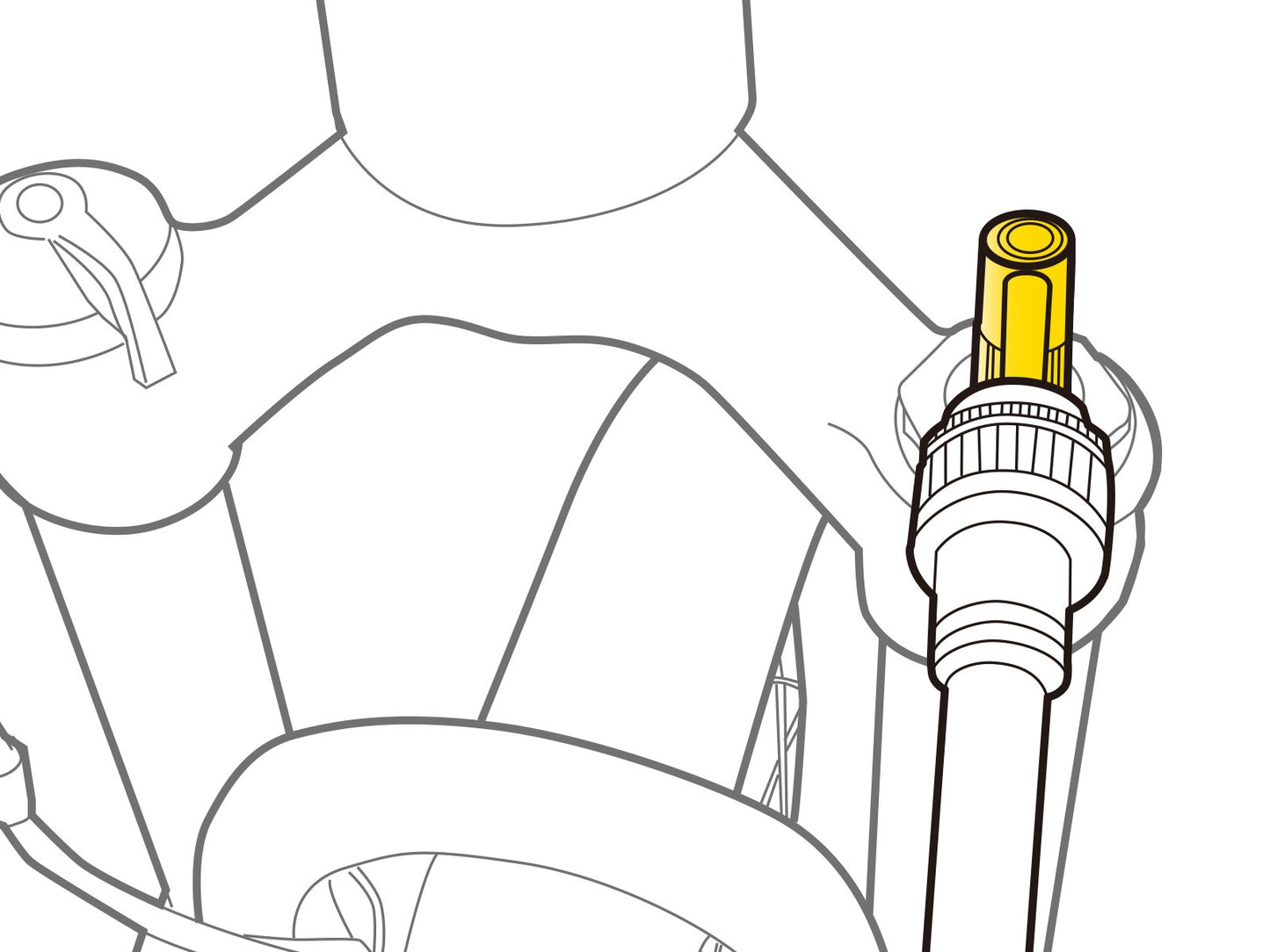 Adattatore per valvola SCHRADER PRESSURE-RITE TOPEAK